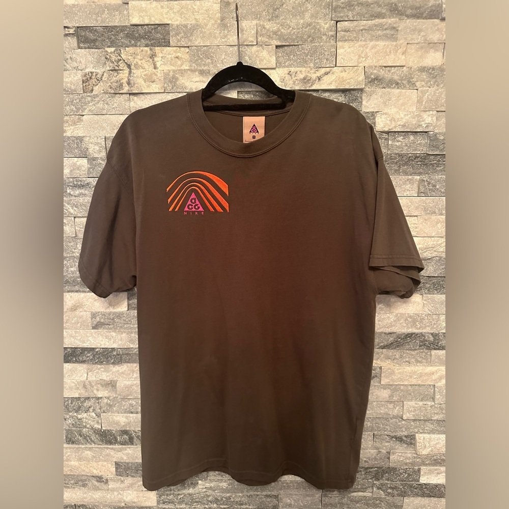 A-COLD-WALL* Brown T-Shirt with Orange Logo